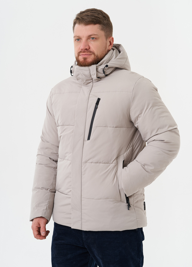 фото Зимний пуховик с капюшоном модель № 28396