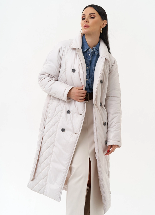 Женское утепленное пальто со съемным капюшоном модель № 30091 универмаг малина фото