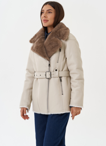 Дубленка "косуха" из эко кожи