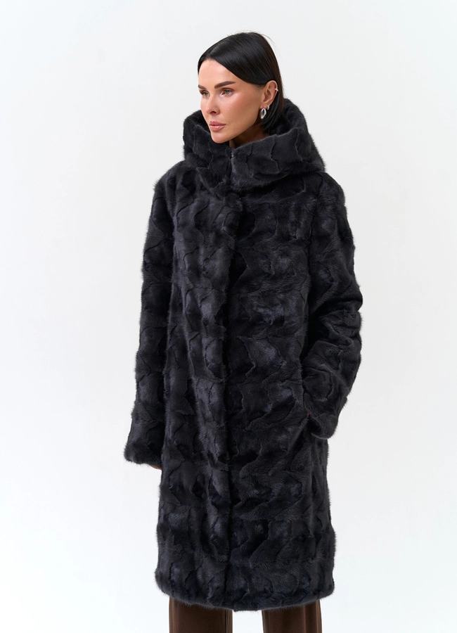 Шуба из меха норки модель № 34049 универмаг малина фото