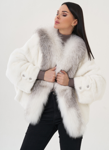 Короткая шуба из норки