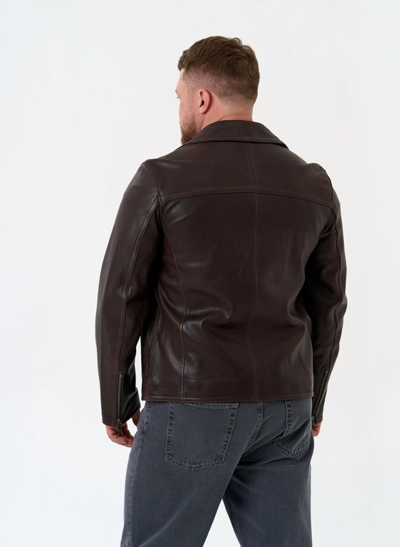 Мужская куртка косуха из натуральной кожи