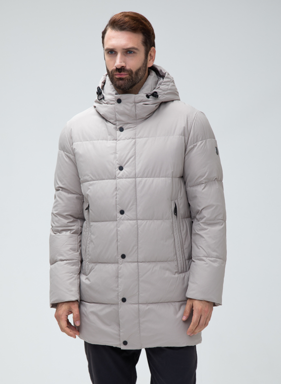 Мужской пуховик с капюшоном 