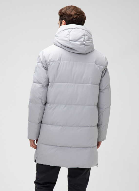 Мужской пуховик с капюшоном 